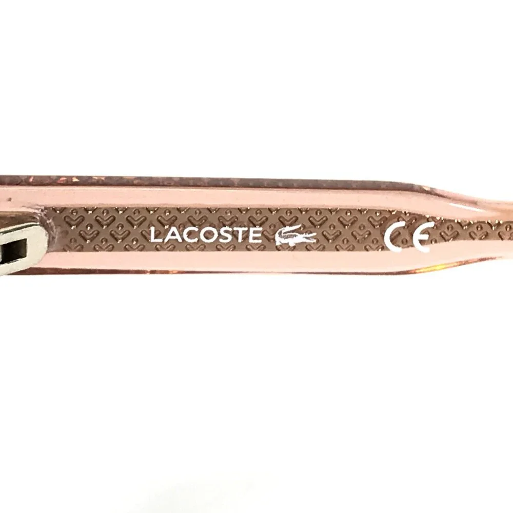 Lacoste Eyeglasses Frames L2870 662 Clear Pink Cat Eye Square Full Rim 54-17-140